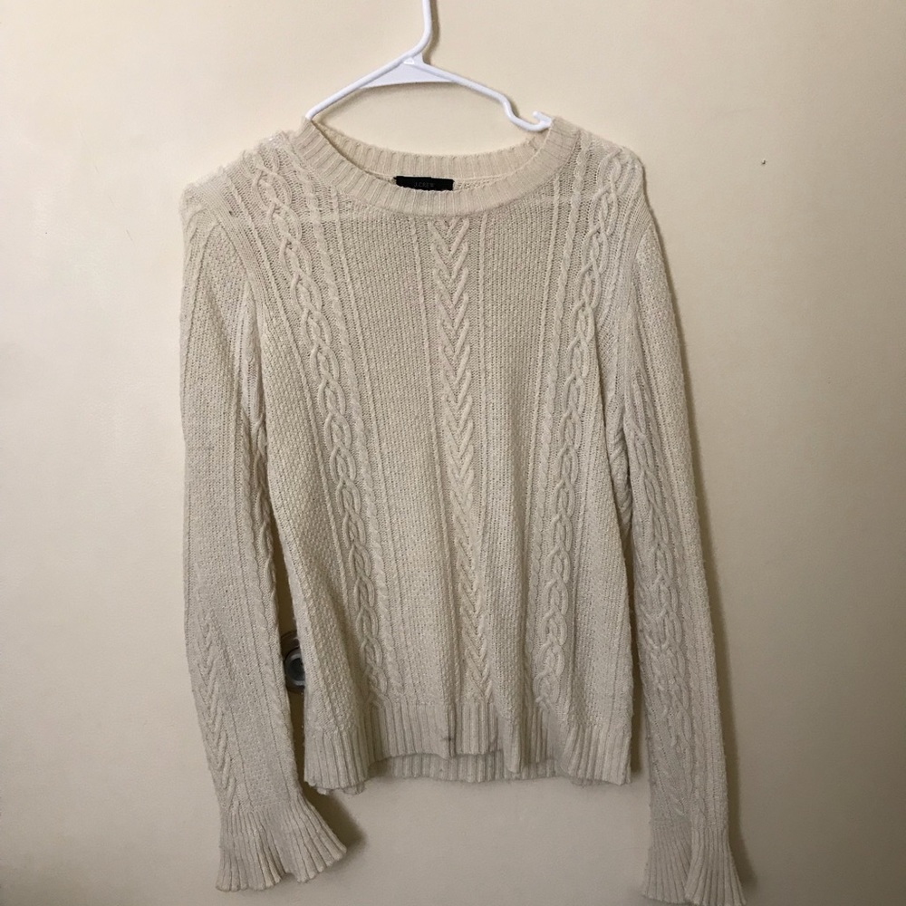 J. Crew Off-White Knit Sweater